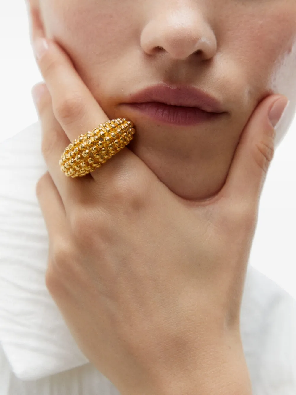 Paola Sighinolfi Ring met textuur - Goud