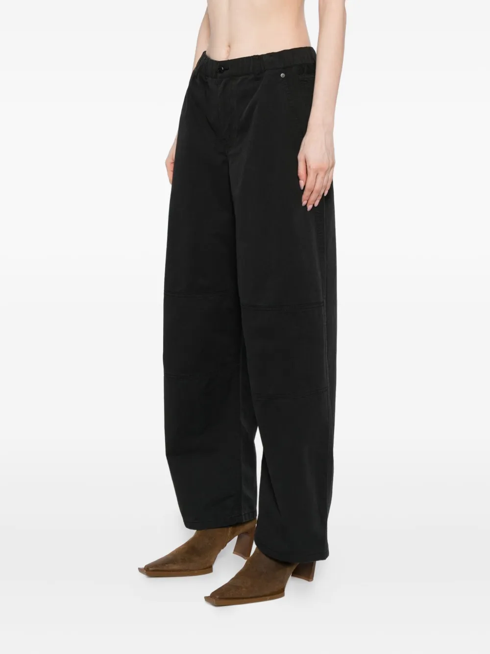 JNBY Cargo broek met gerolde pijpen Zwart