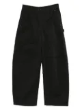 JNBY cargo rolled-edge trousers - Black