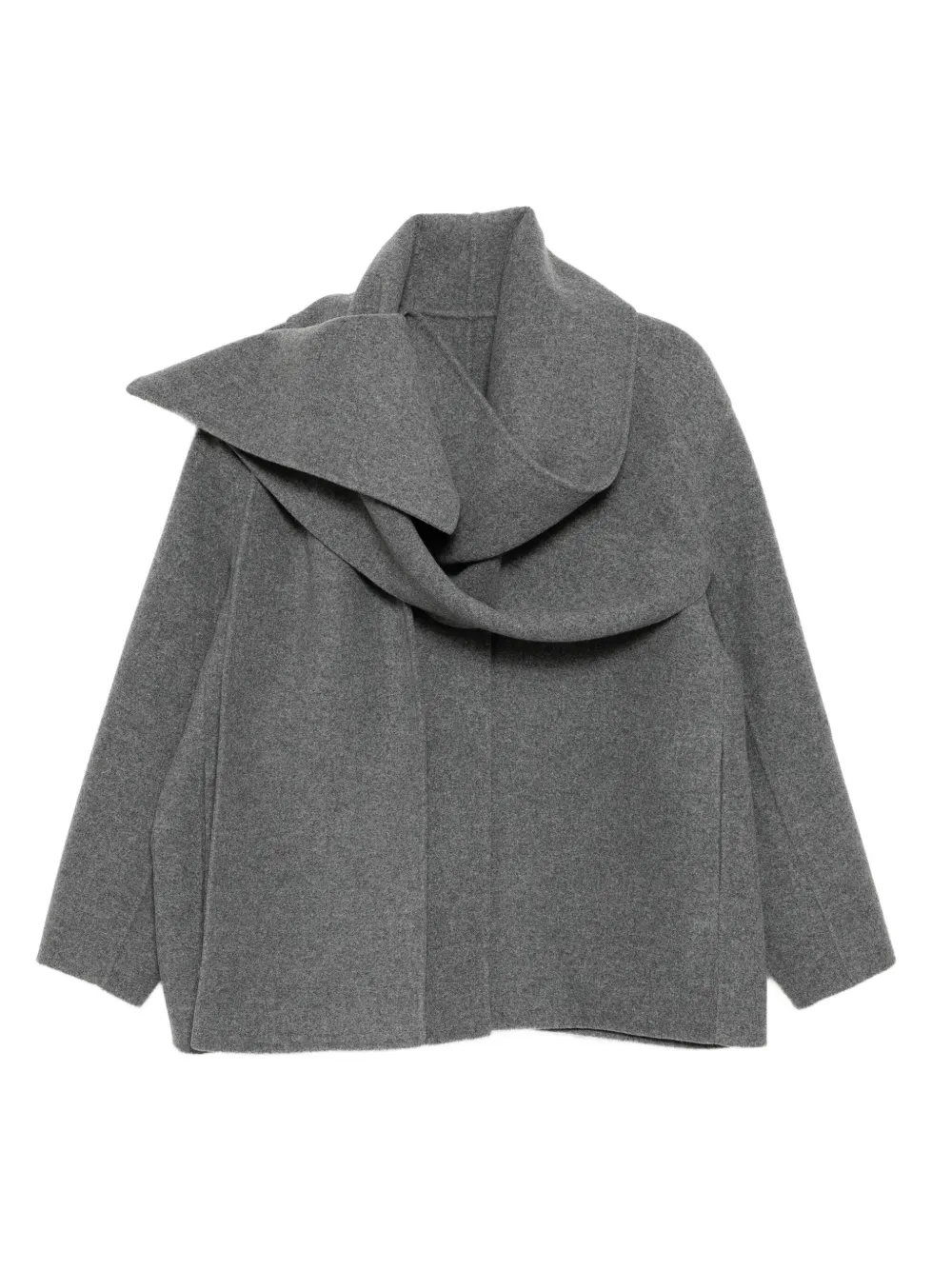 JNBY draped-cape jacket | Grey | Image 1