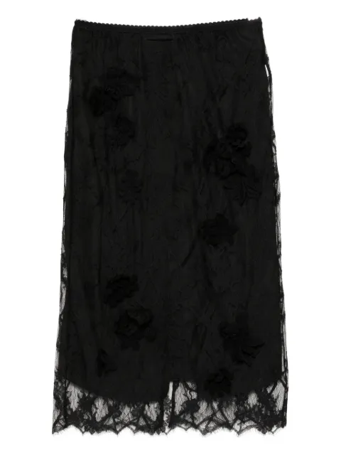 JNBY lace midi waist skirt