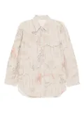 JNBY ripped long-sleeved shirt - Neutrals
