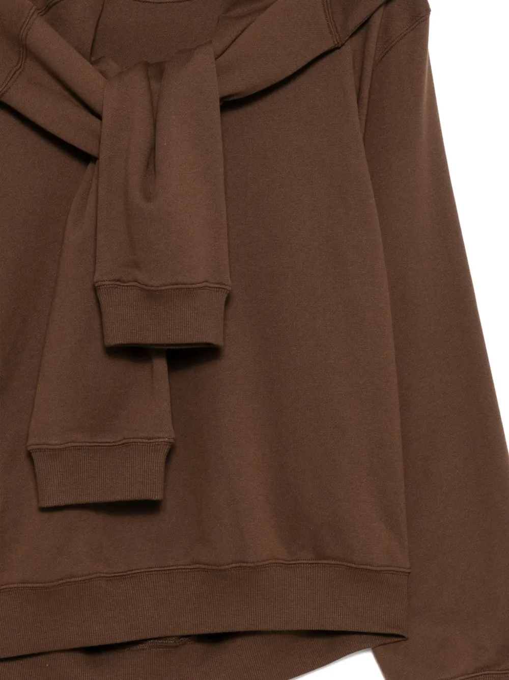 Jnby Cotton Pullover Sweatshirt In Brown