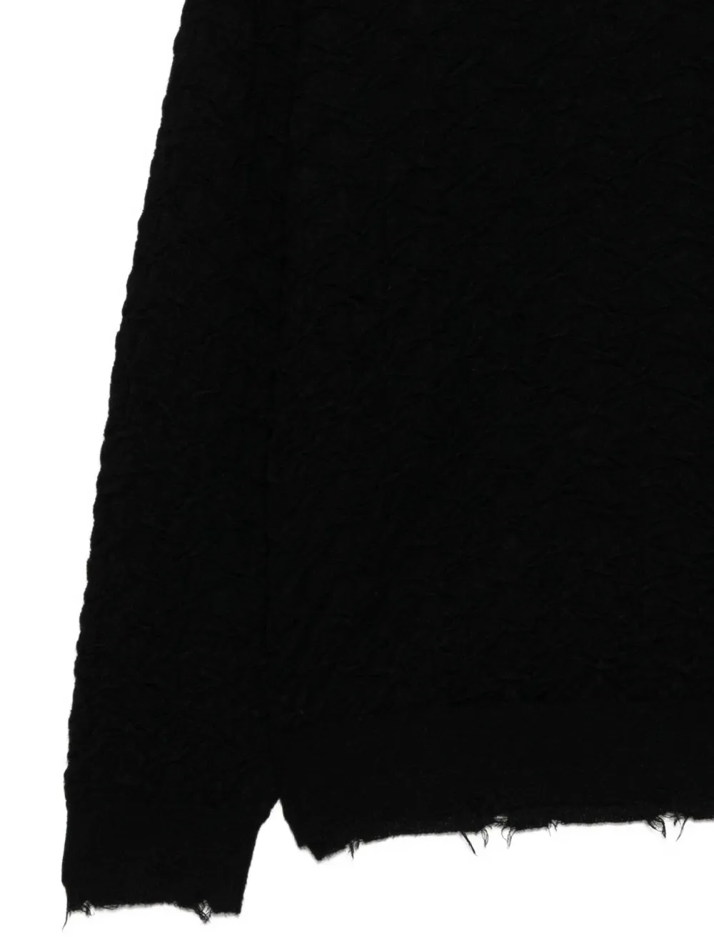 Jnby Brushed Yarn Sweater In Black