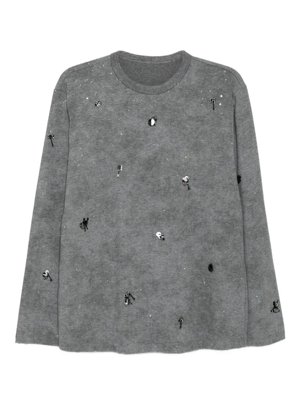 JNBY cotton long-sleeved T-shirt | Grey | Image 1