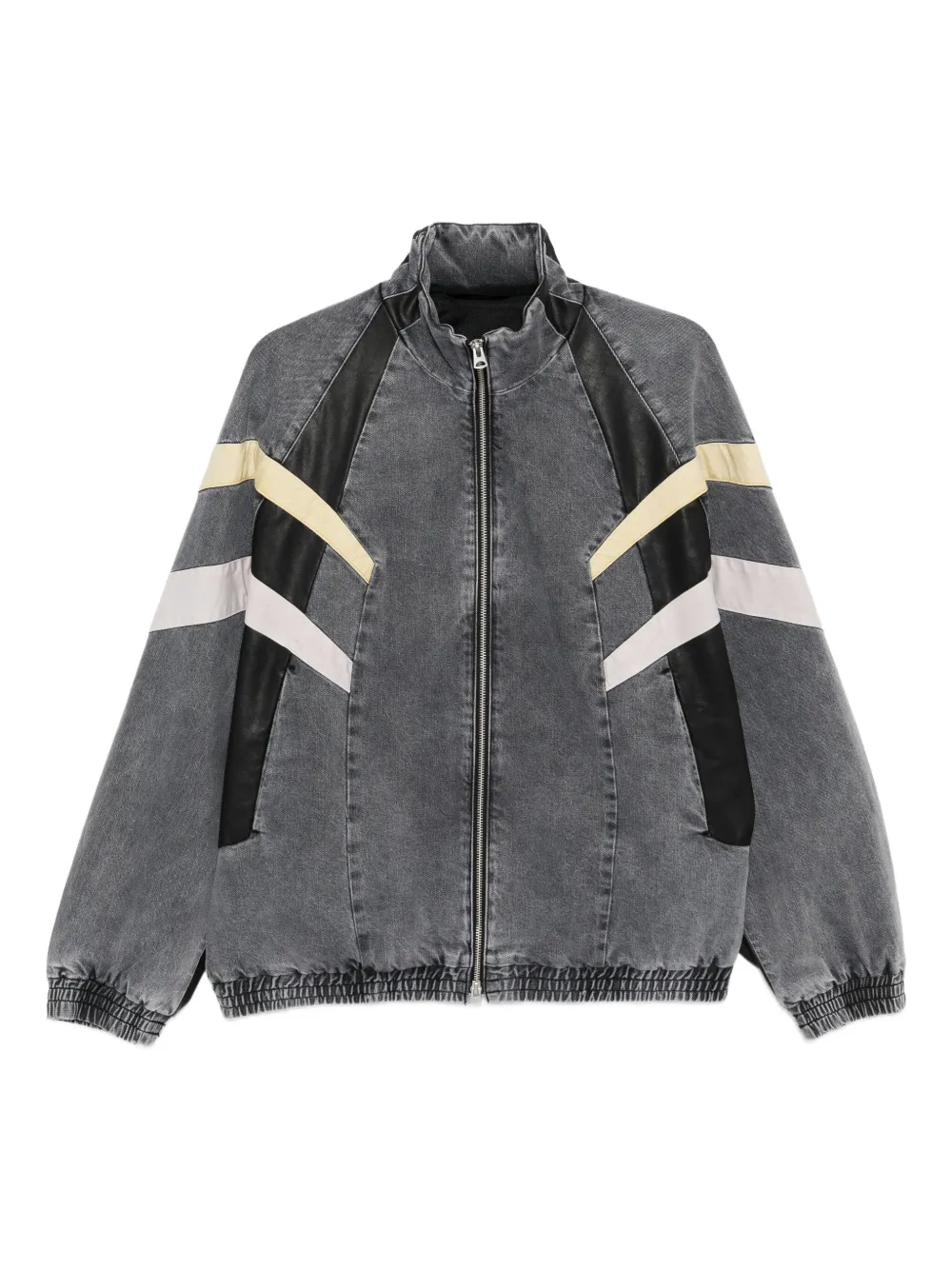CROQUIS Giacca denim con design patchwork | grigio | Image 1