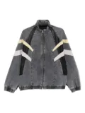 CROQUIS patchwork denim jacket - Grey