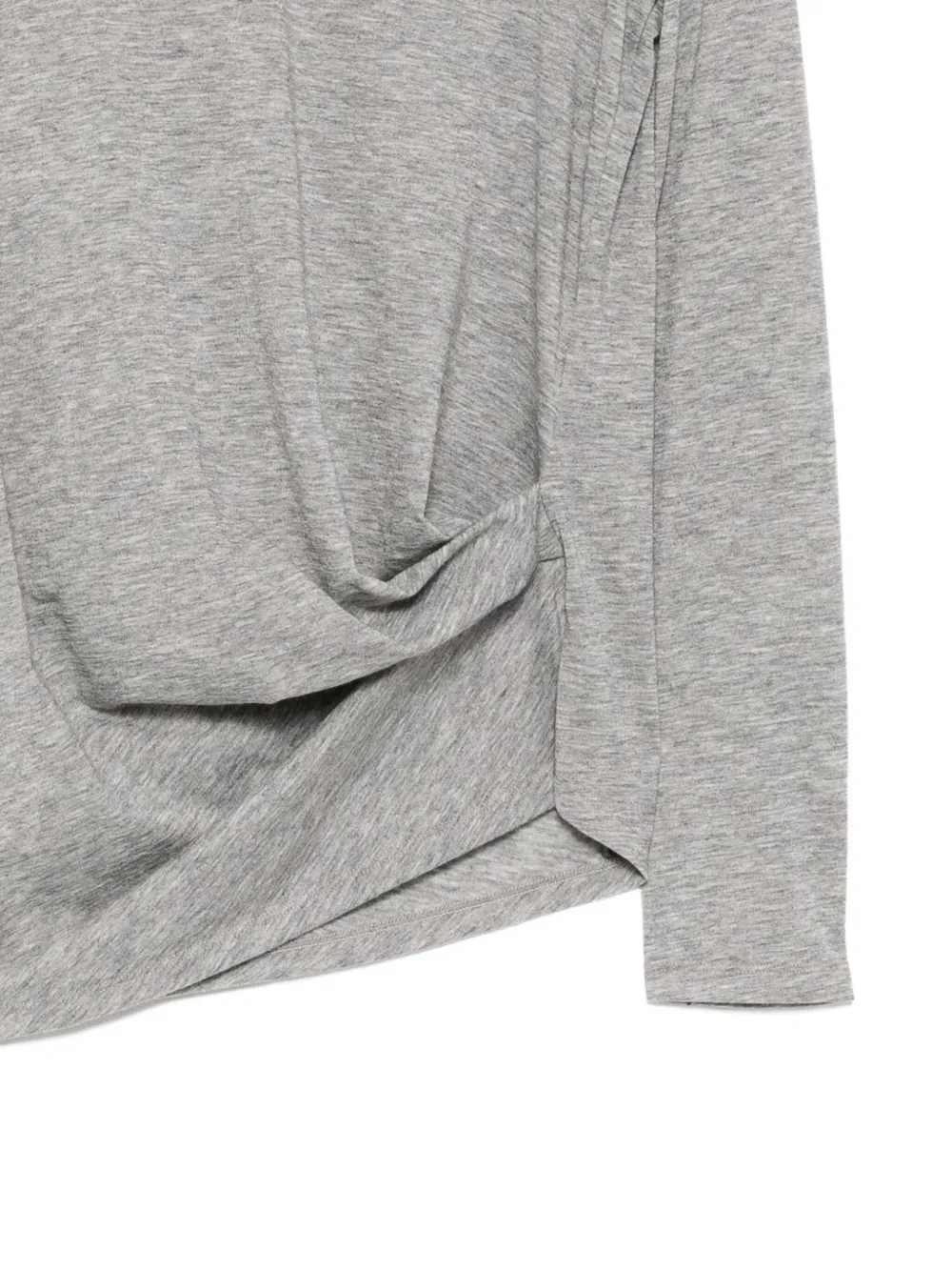 Jnby Draped T-shirt In Gray