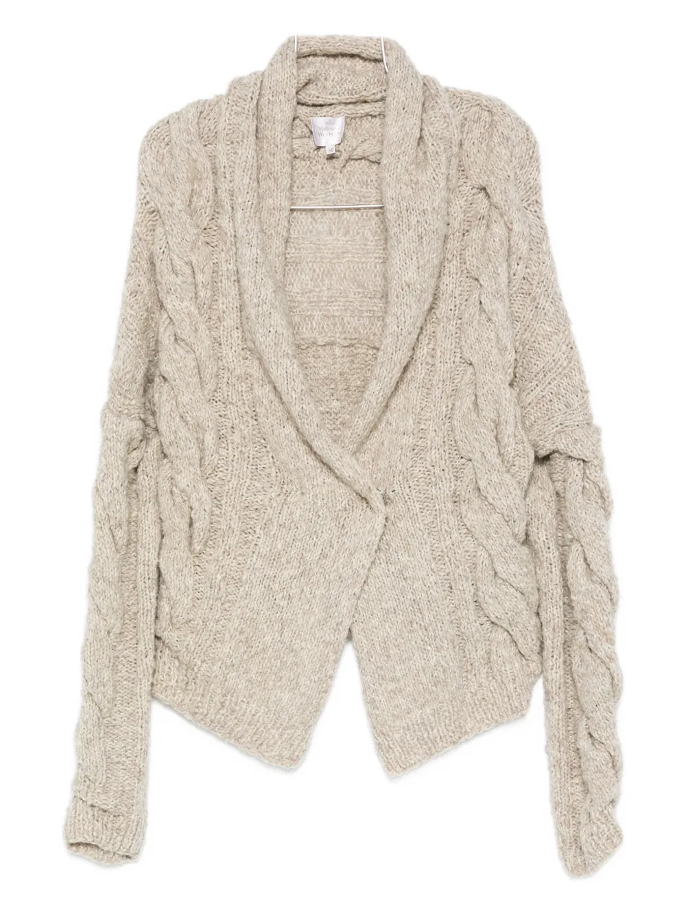 Vivienne Westwood Pre-Owned 2000s cable-knit cardigan - Toni neutri