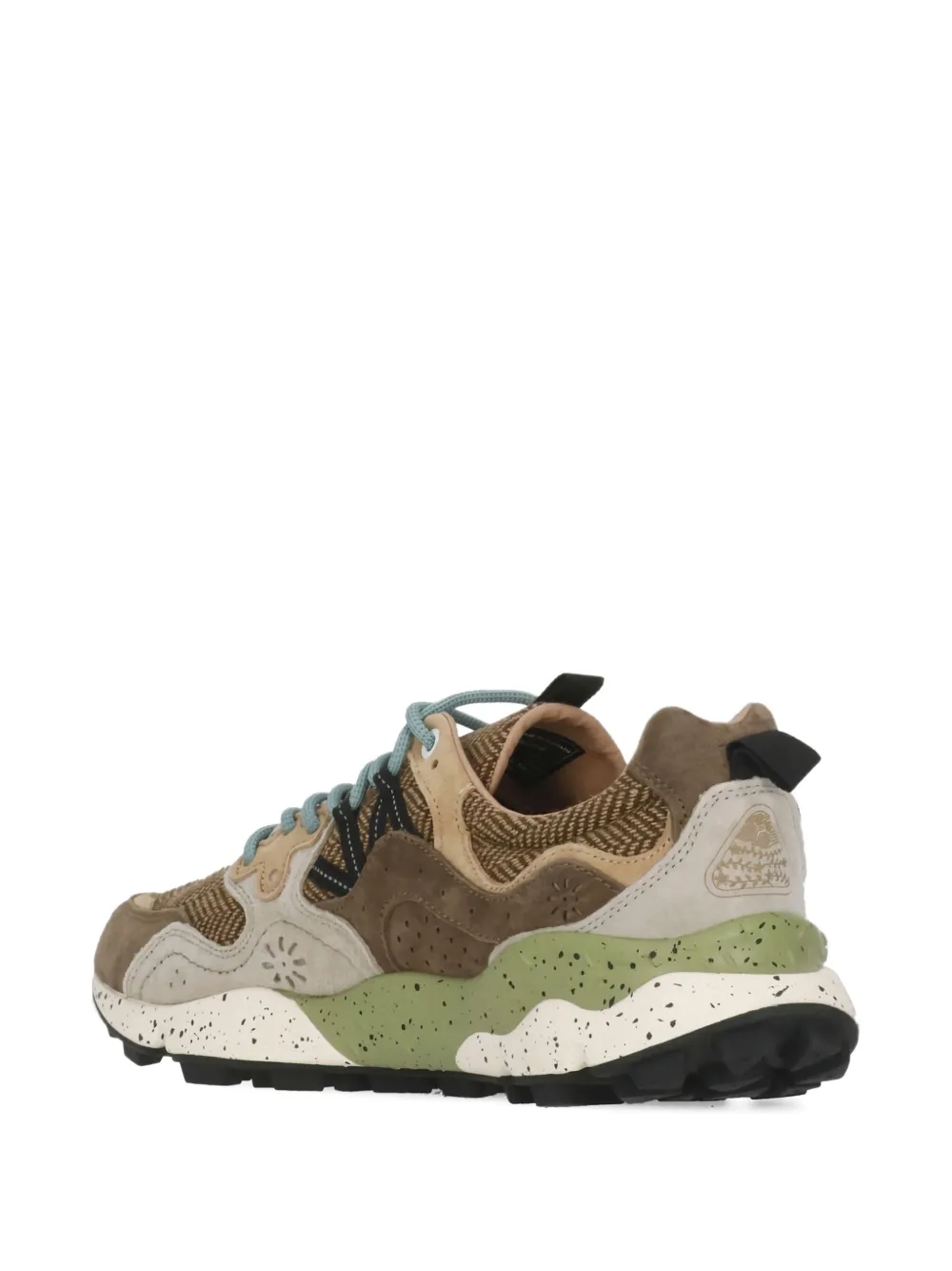 FLOWER MOUNTAIN panelled sneakers Brown