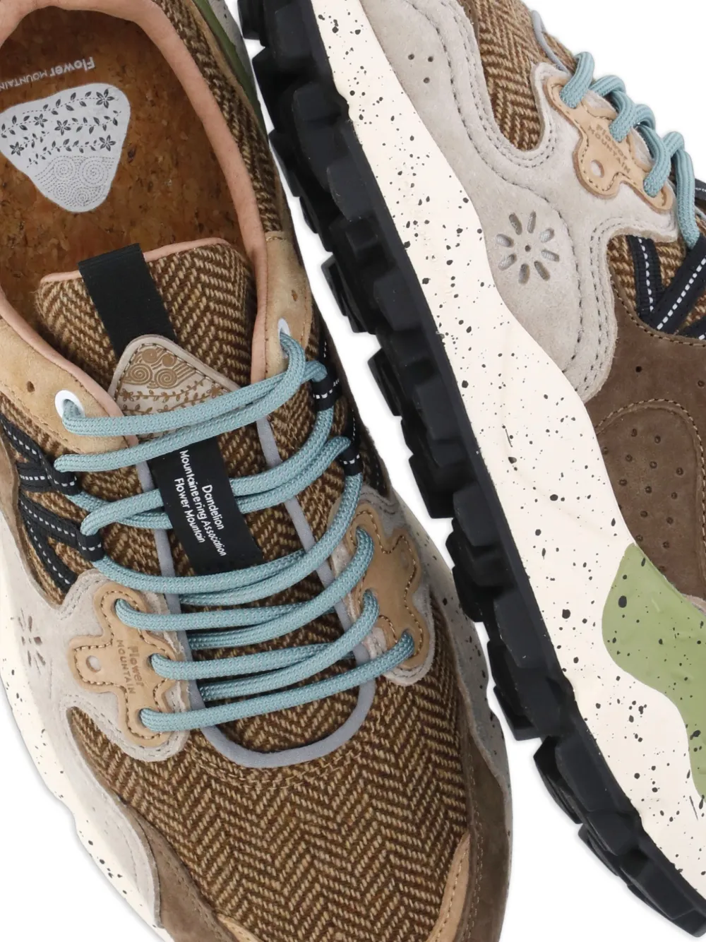 FLOWER MOUNTAIN Sneakers met vlakken Bruin