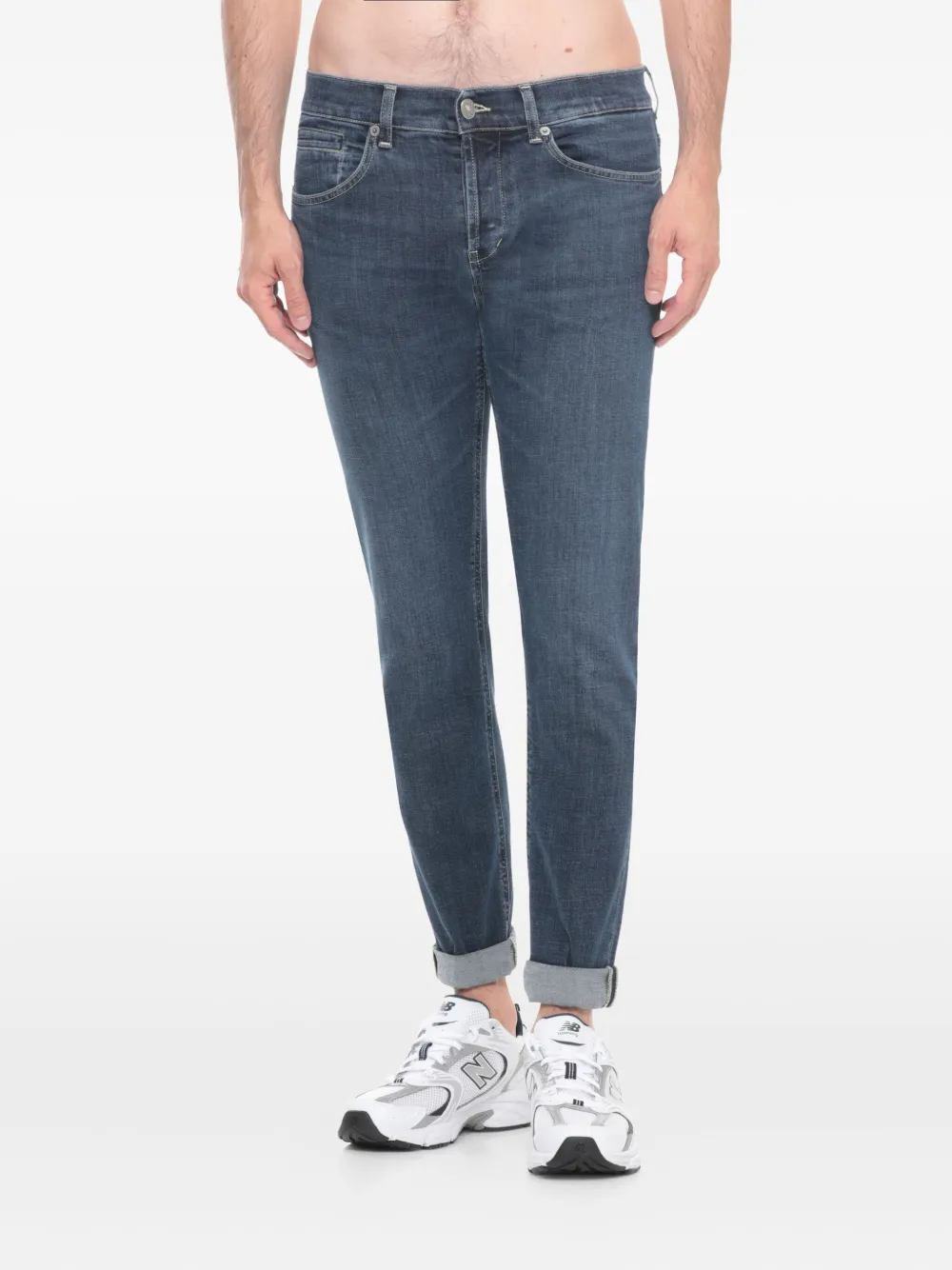 DONDUP Jeans met zak met manchetten Blauw