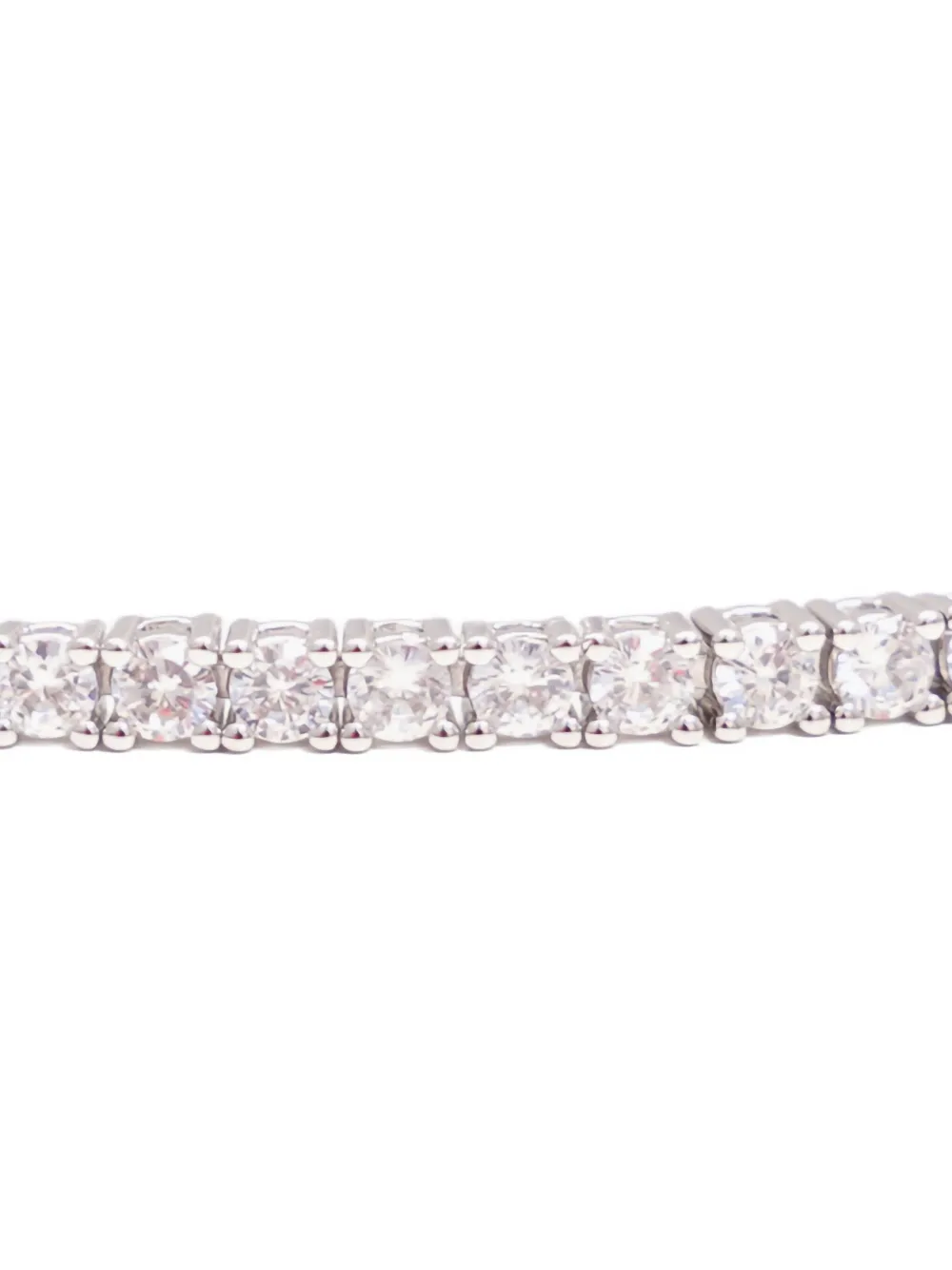 Izabel Display zirconia-embellished tennis bracelet - Wit