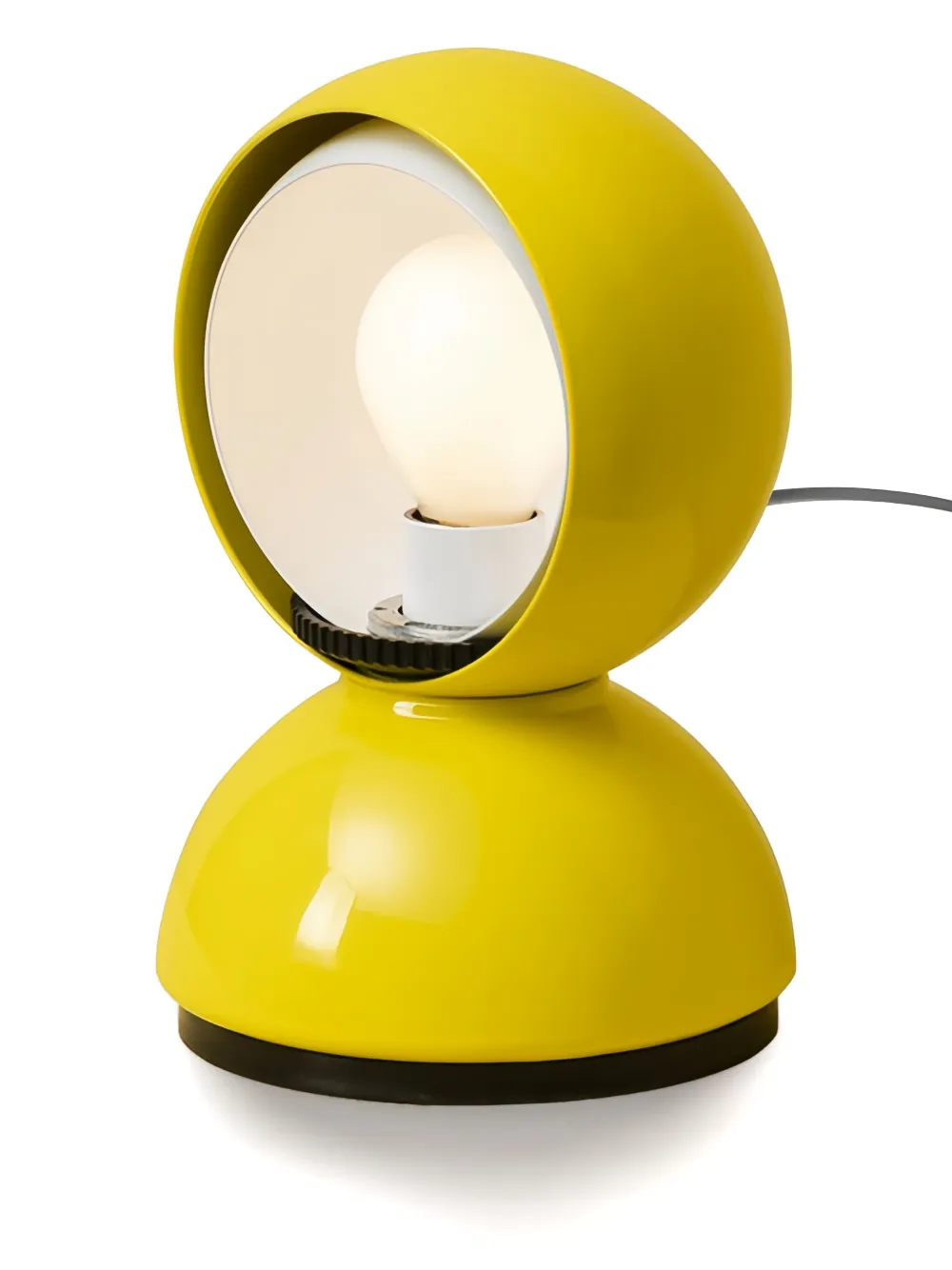 Artemide Eclisse Double-sphere Table Lamp In Yellow