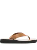 The Row Pre-Owned Ginza flat sandals - Brown