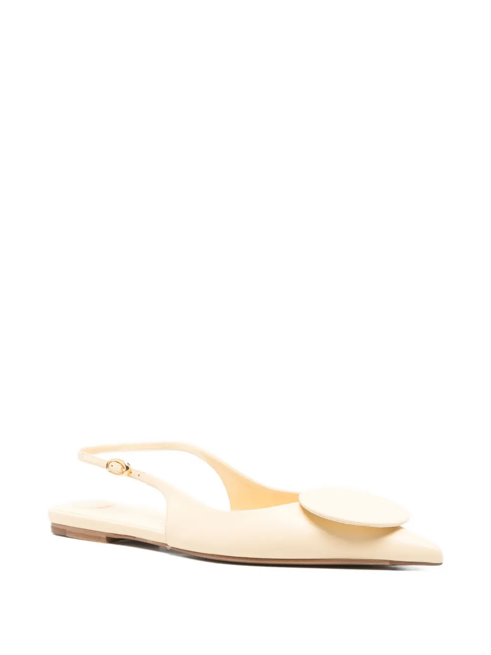 Jacquemus Pre-Owned Slingback ballerina's - Geel