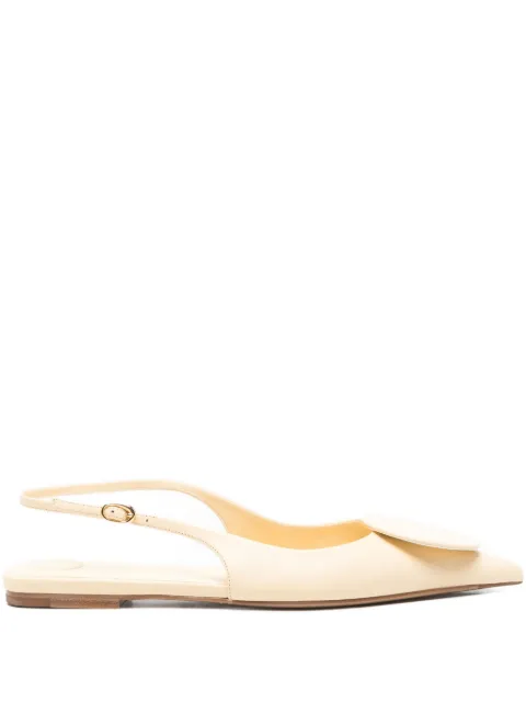 Jacquemus Pre-Owned slingback plate ballerina shoes