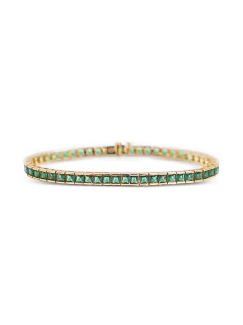 Izabel Display square-cut zirconia tennis bracelet