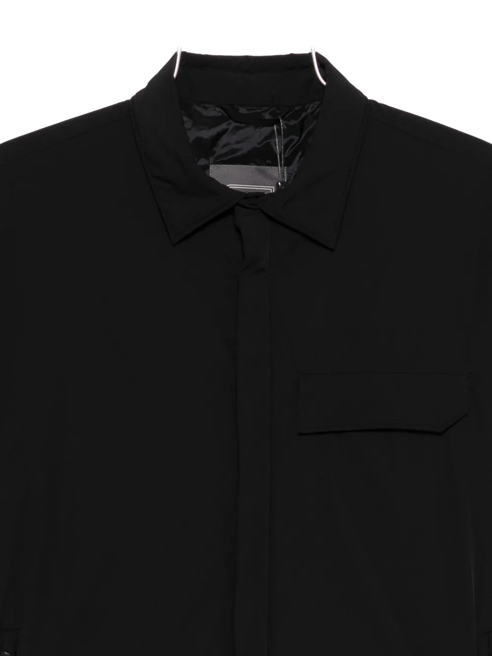 Herno Casual Long Sleeve Shirt Jacket In Black