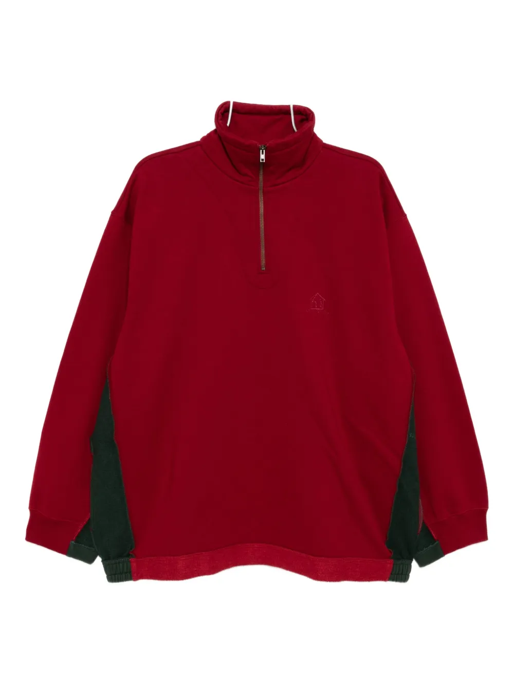 Vetements Logo Zipped Sweatshirt In Red