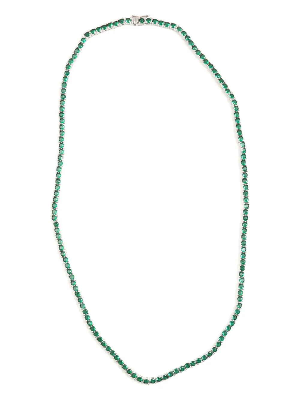 Izabel Display Tennis necklace | Green | Image 1