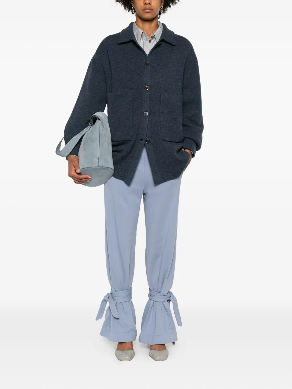 Lisa Yang Julianne Cardigan In Blue