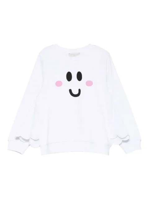 Stella McCartney Kids Smile-print ruffled top