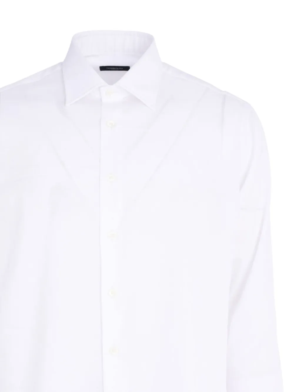 Tombolini Long-sleeve Button-down Shirt In White