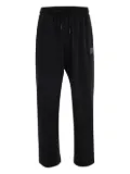 Gaelle drawstring-fastening track pants - Black