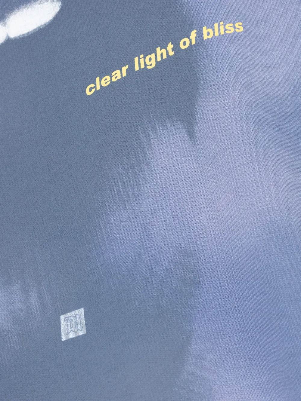 MISBHV Hoodie met franje afwerking en print Blauw