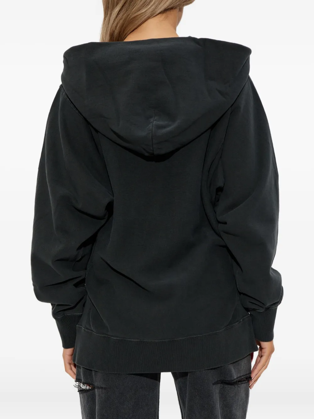 Maison Margiela Cotton Hoodie In Black