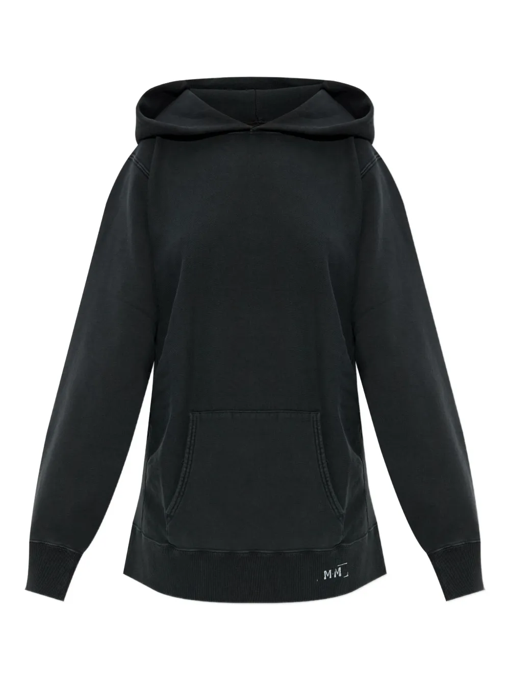 Maison Margiela Cotton Hoodie In Black