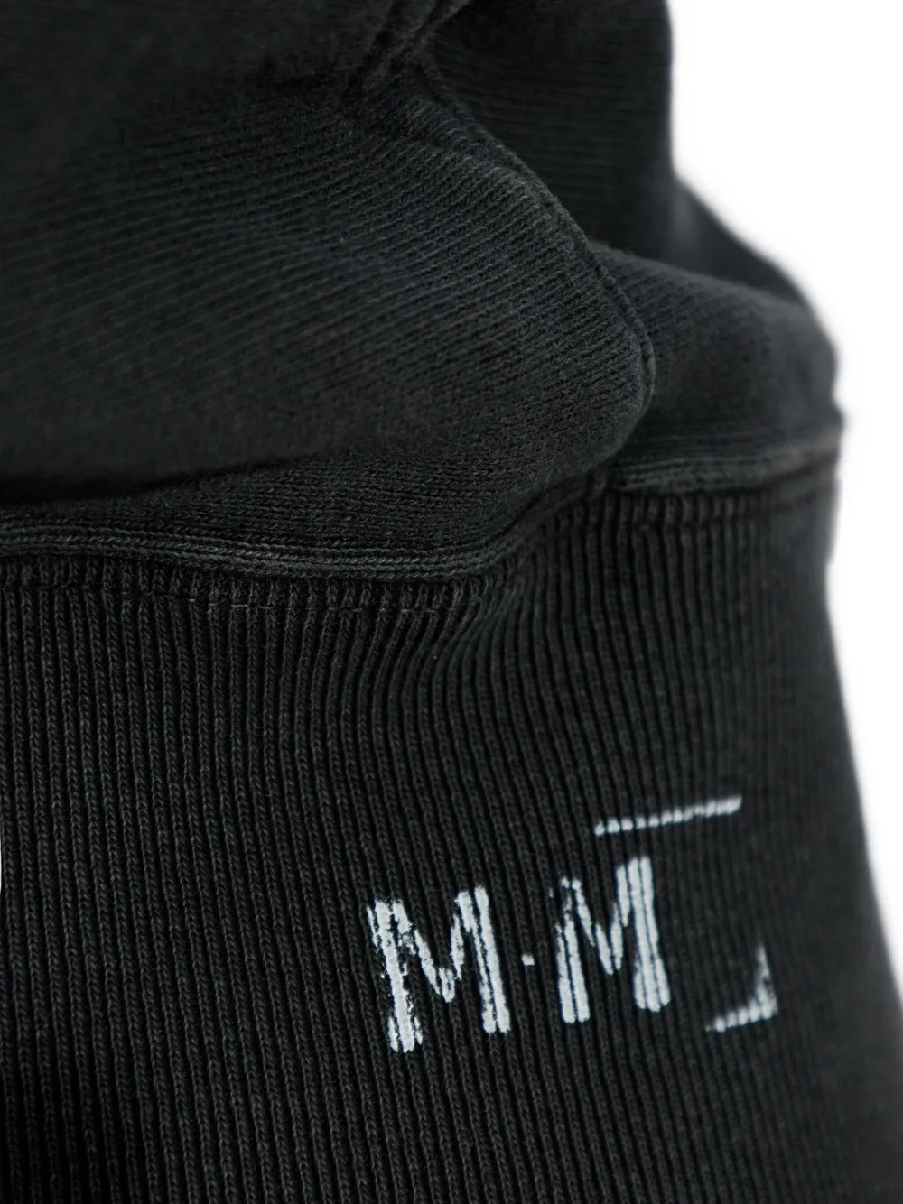 Maison Margiela Cotton Hoodie In Black