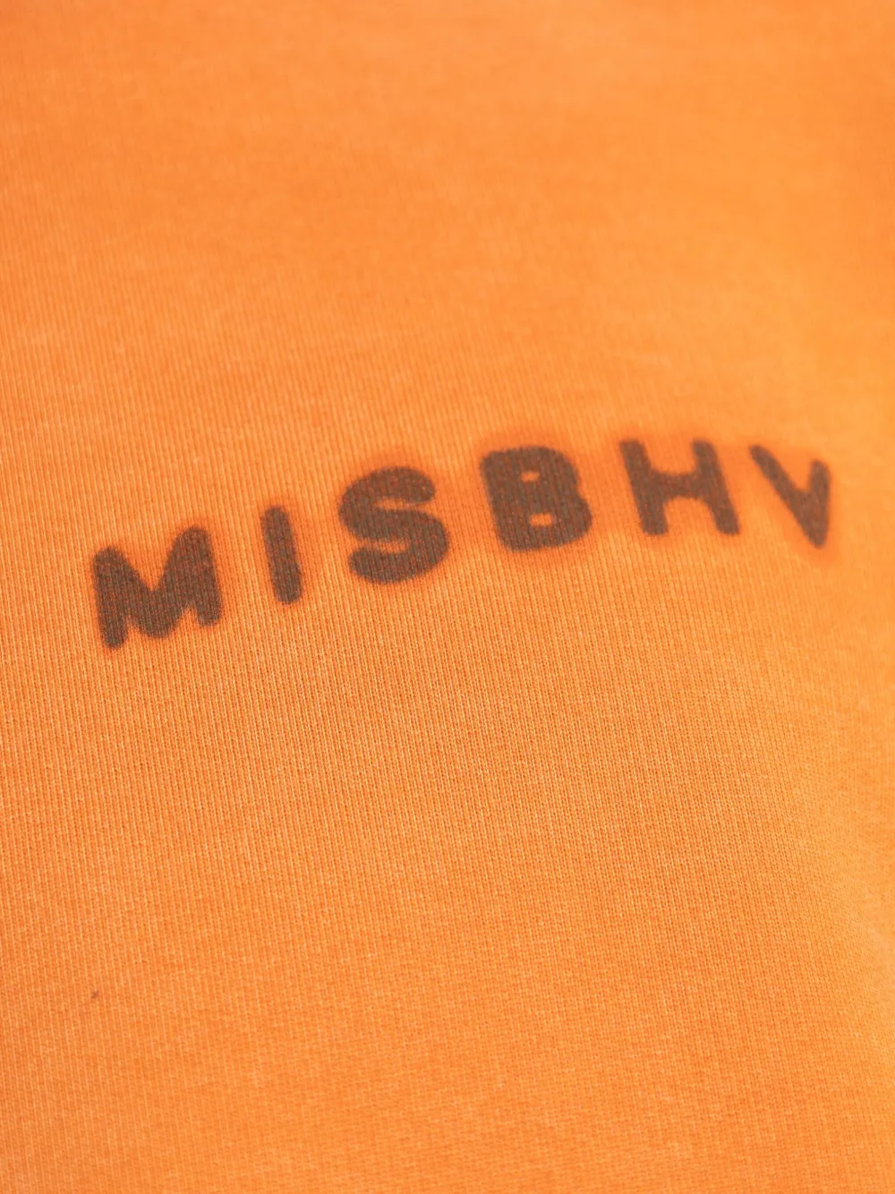 MISBHV Katoenen hoodie met logoprint Oranje