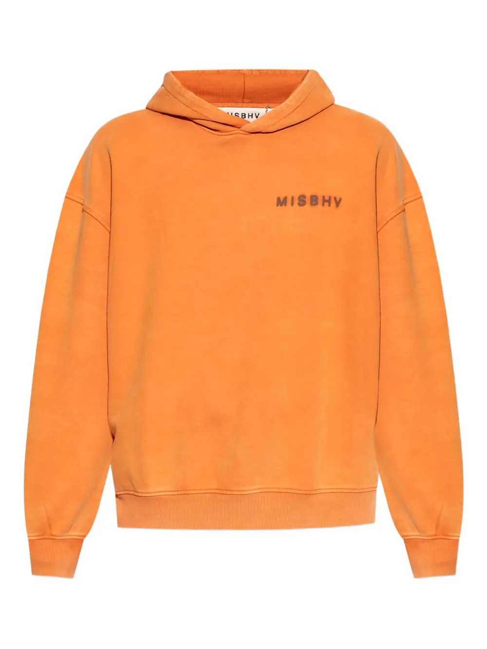 MISBHV logo-print cotton hoodie | Orange | Image 1