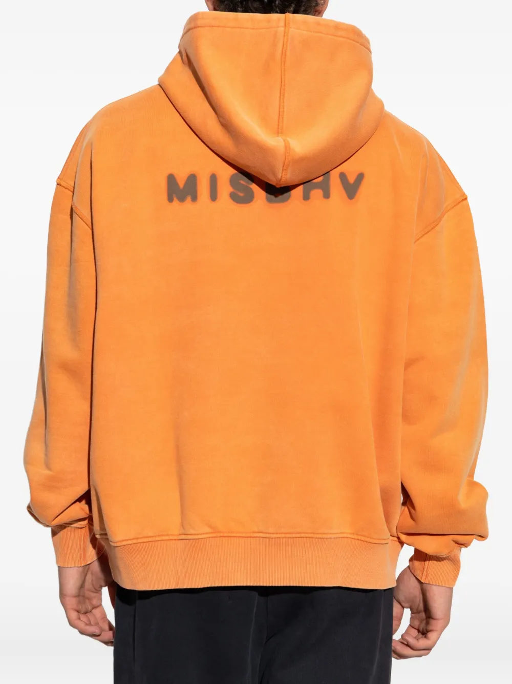MISBHV Katoenen hoodie met logoprint Oranje