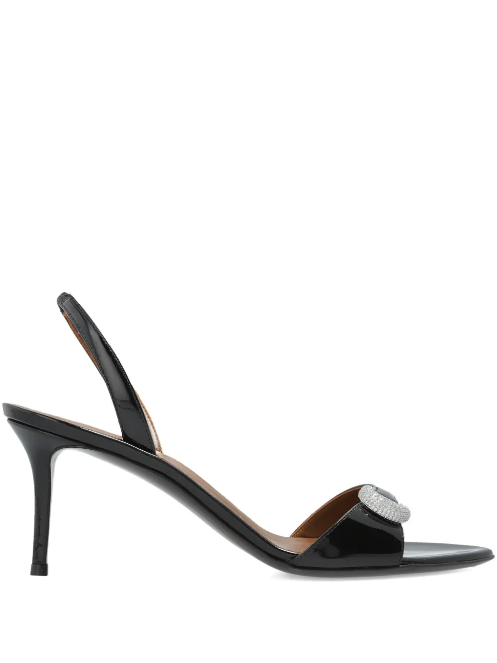 Giuseppe Zanotti 95mm crystal-embellished slingback sandals Black