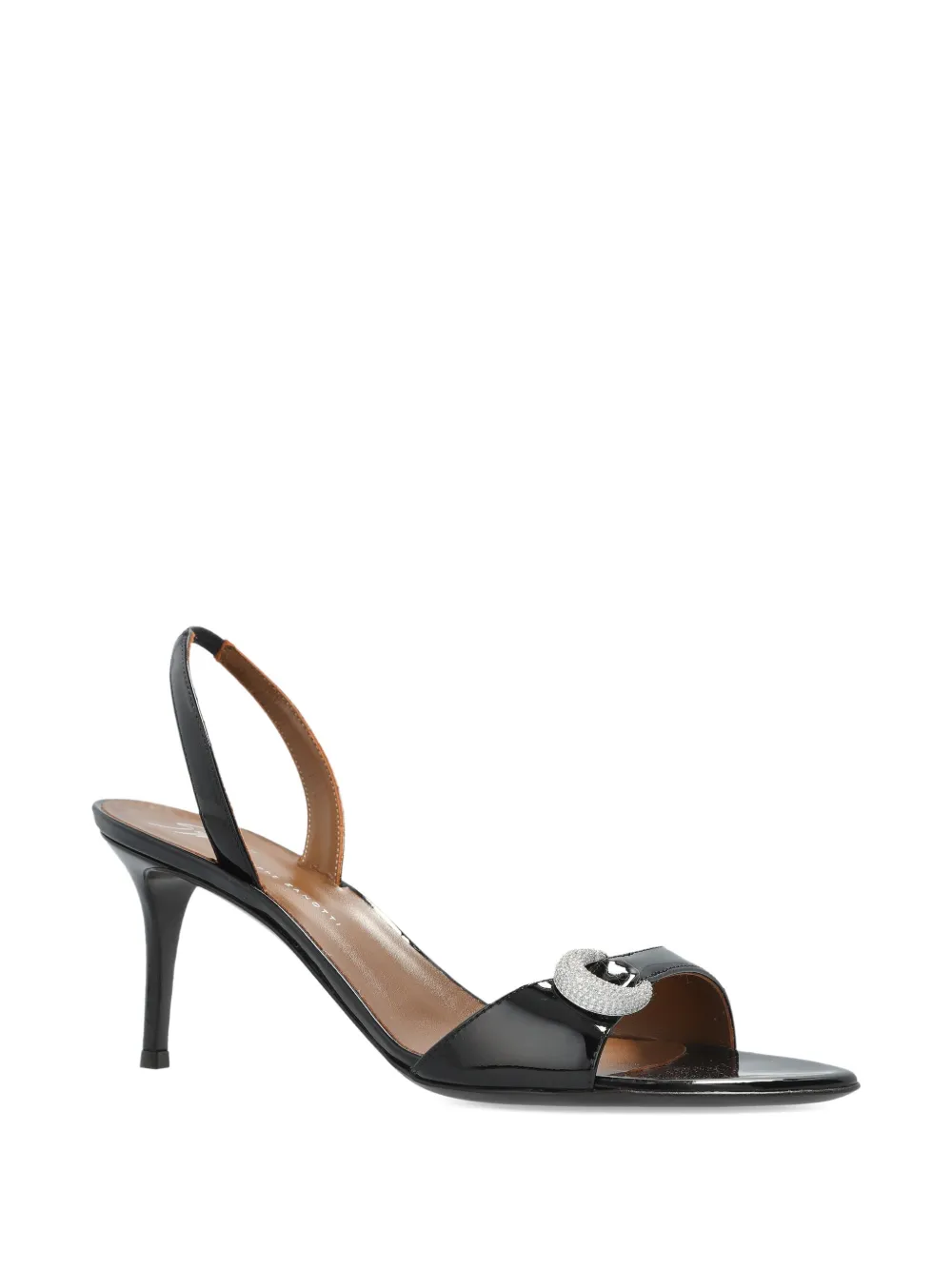 Giuseppe Zanotti 95mm crystal-embellished slingback sandals Black