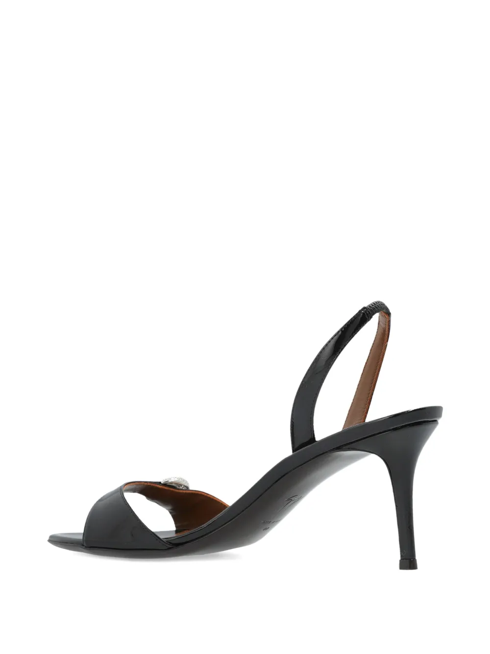 Giuseppe Zanotti 95mm crystal-embellished slingback sandals Black