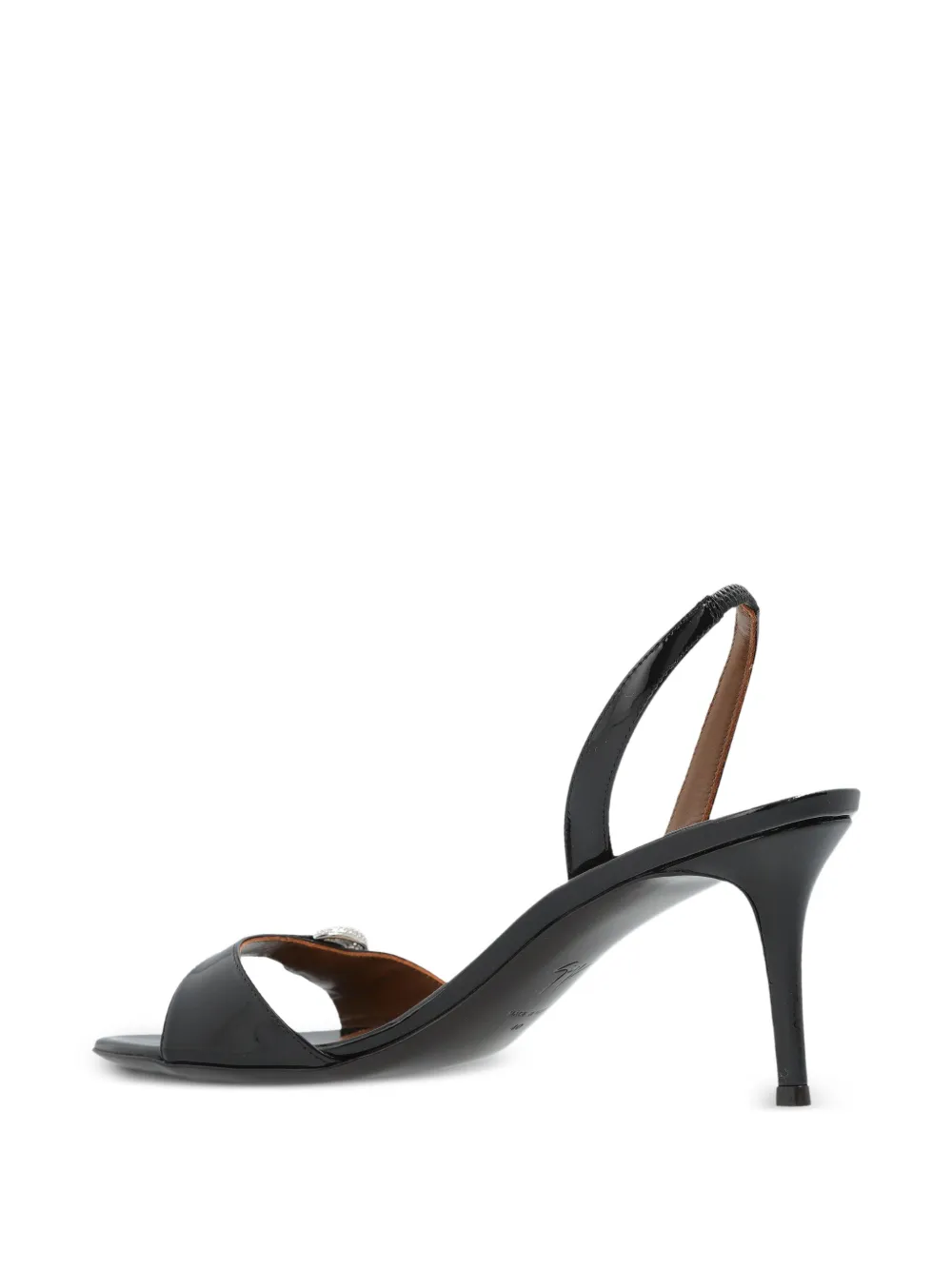 Giuseppe Zanotti 95mm crystal-embellished slingback sandals Black