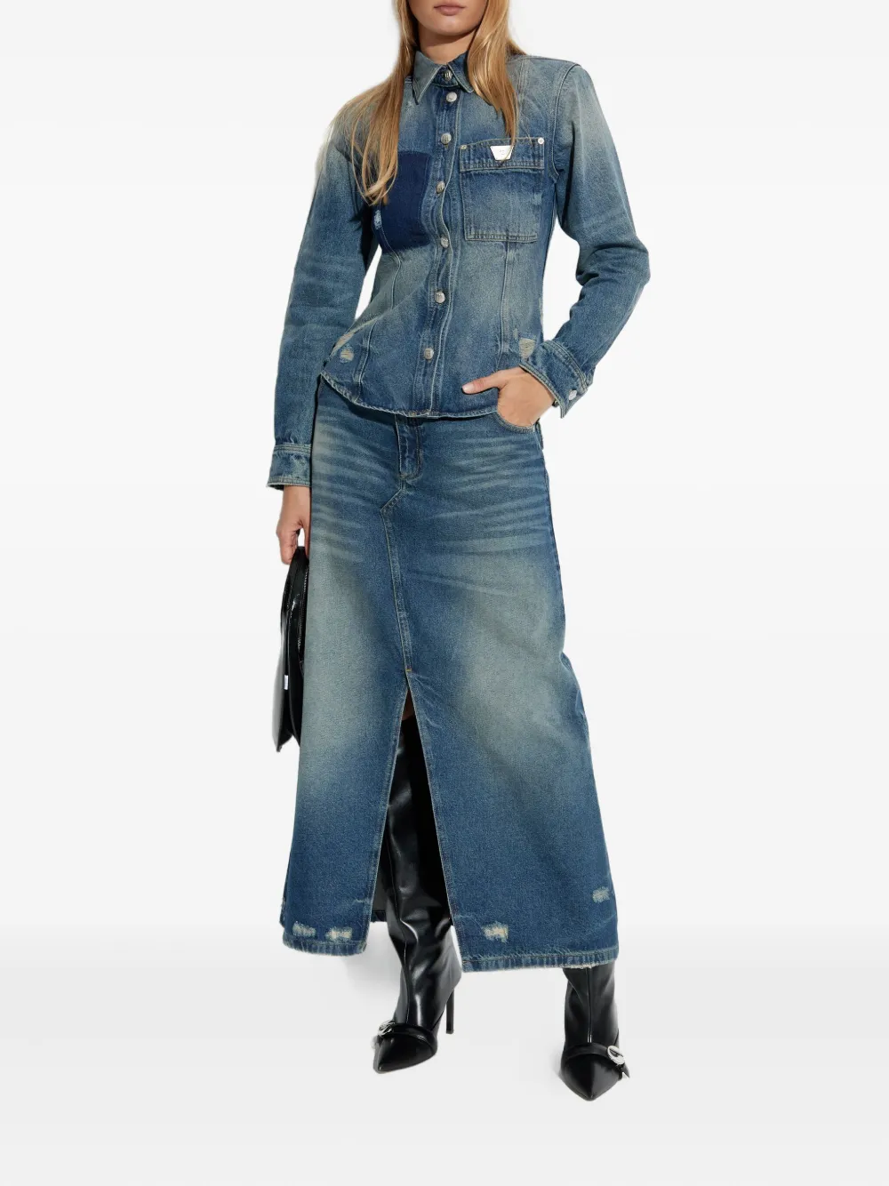 MISBHV distressed denim skirt | Denim Skirts | Image 2