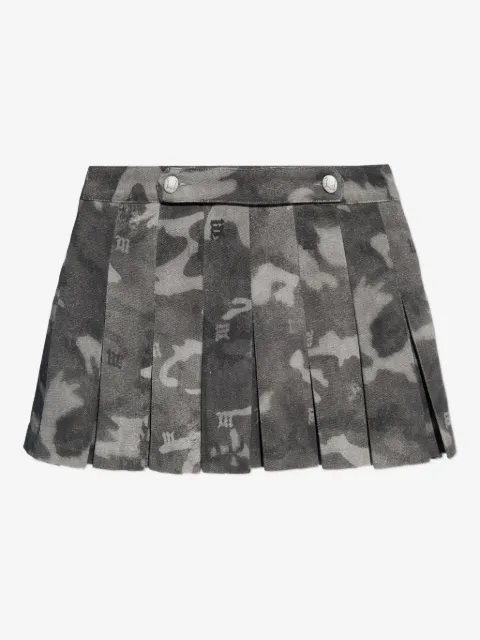 MISBHV jupe en coton à design plissé