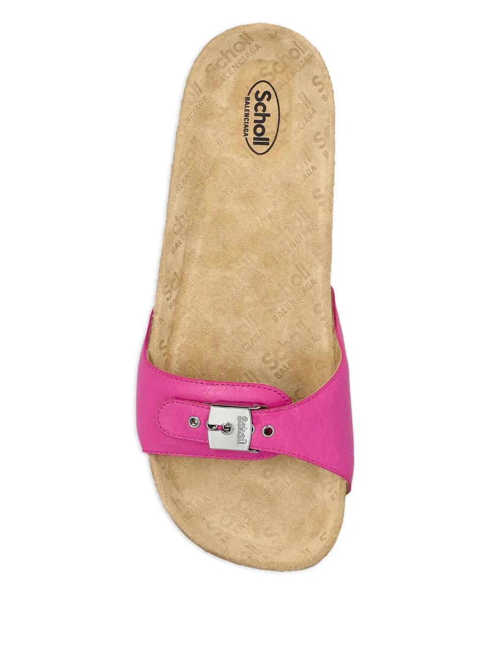 Balenciaga Scholl sandalen met gespsluiting van kurk Roze