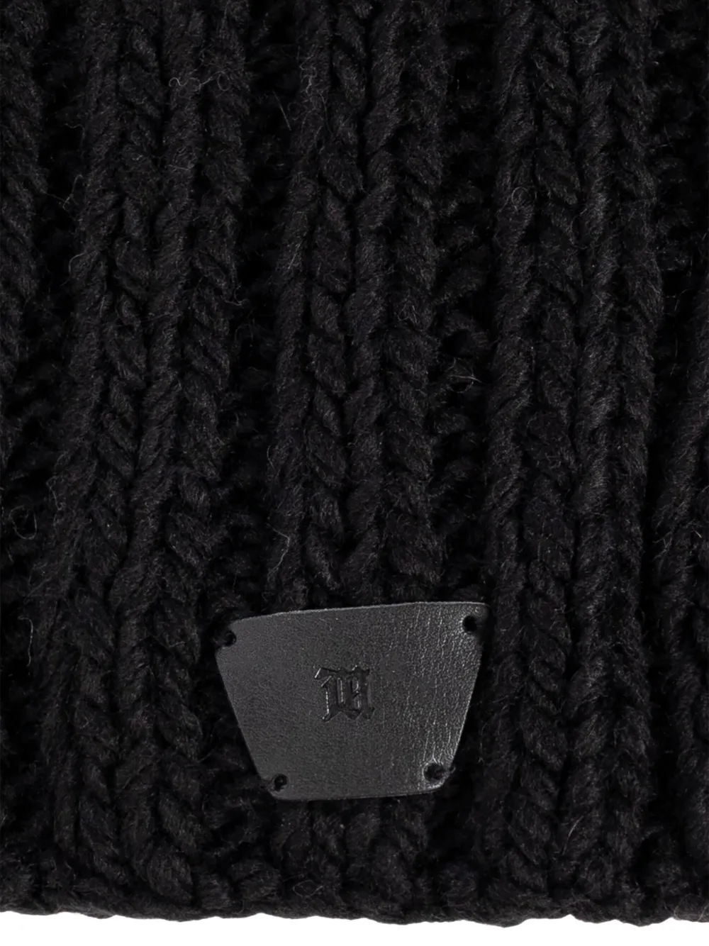 MISBHV Geribbelde muts Zwart