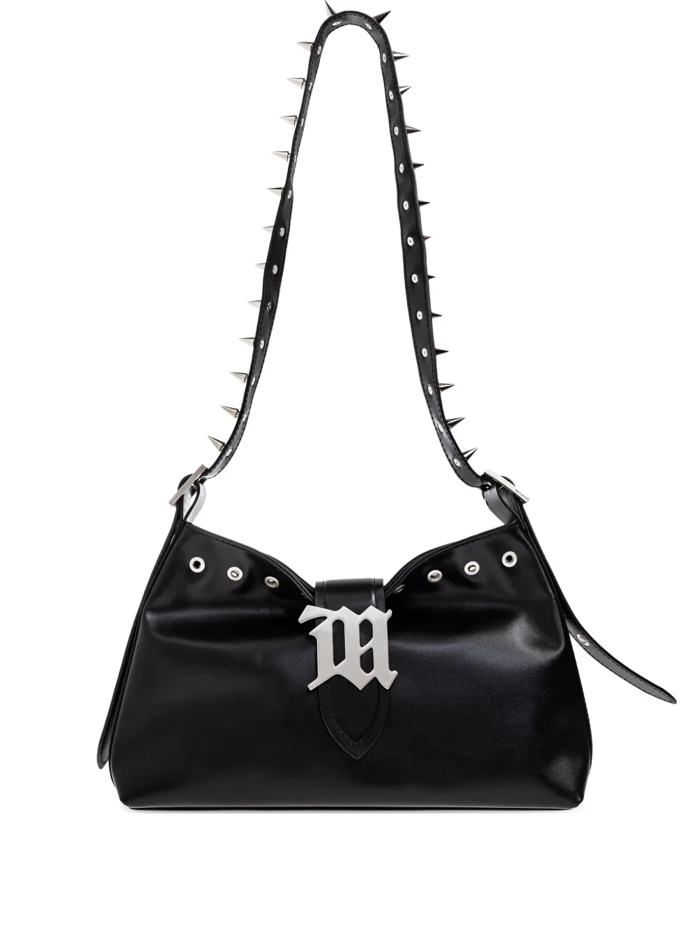 Misbhv Studded Logo-detail Shoulder Bag In Black
