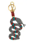 ETRO beaded snake keyring - Red