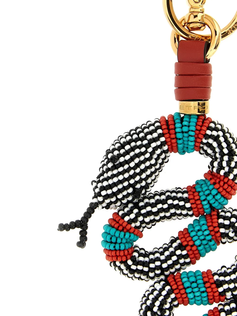 ETRO Sleutelhanger met kralen Rood