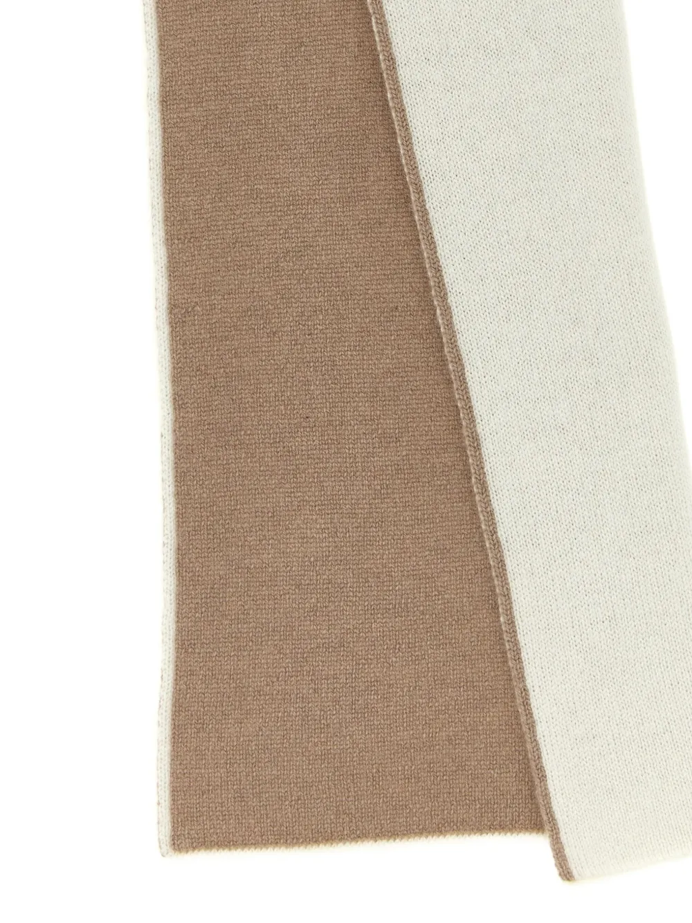 Moorer wool button-detail scarf - Wit