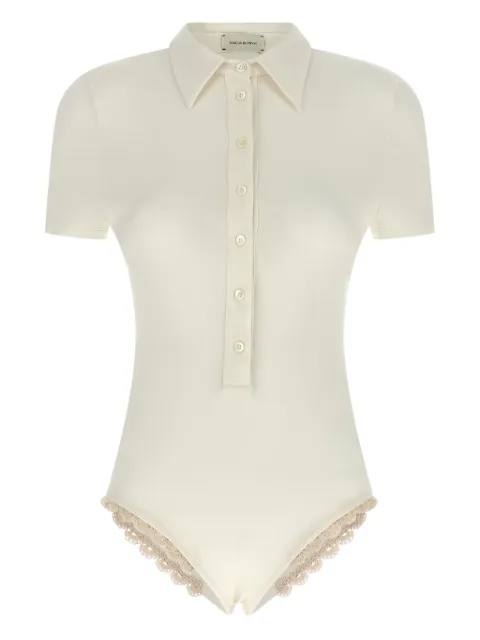 Magda Butrym crochet-detail bodysuit