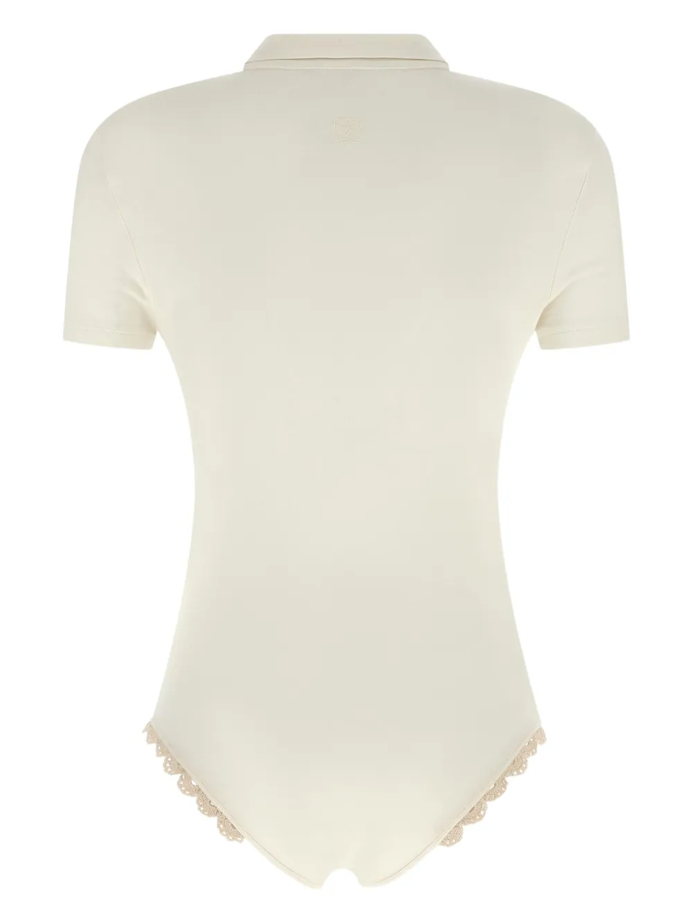 Magda Butrym Body met gehaakt detail Wit